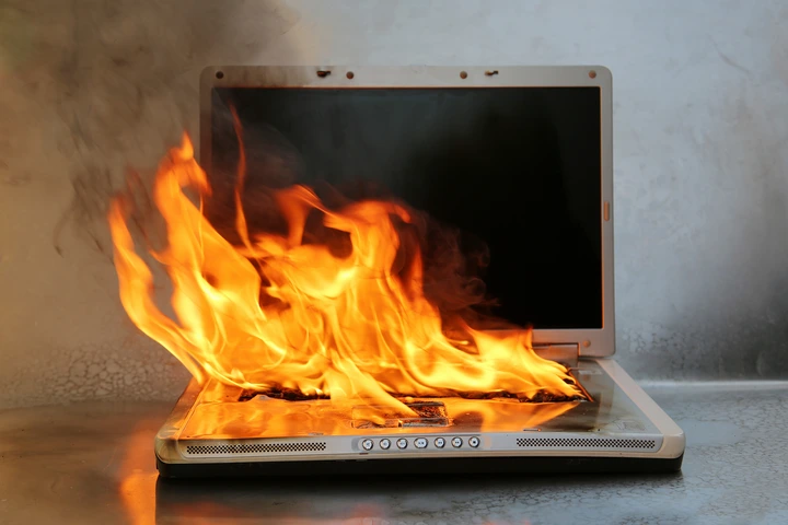 داغ شدن لپ تاپ